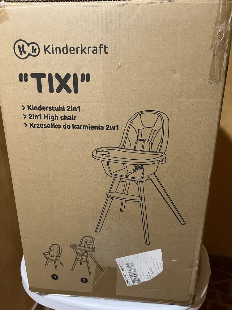 Krzesełko do karmienia kinderkraft tixi 2w1