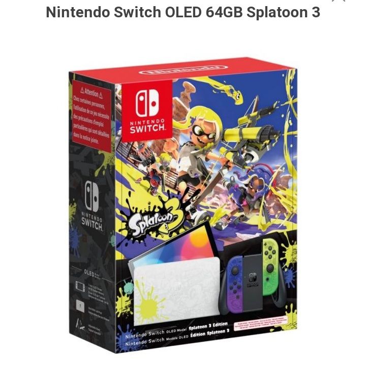 Nintendo Switch OLED Splatoon 3 (Leia descrição)