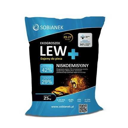 Ekogroszek Lew Plus 29-27 MJ/kg eko-groszek LEW PLUS cena 1650