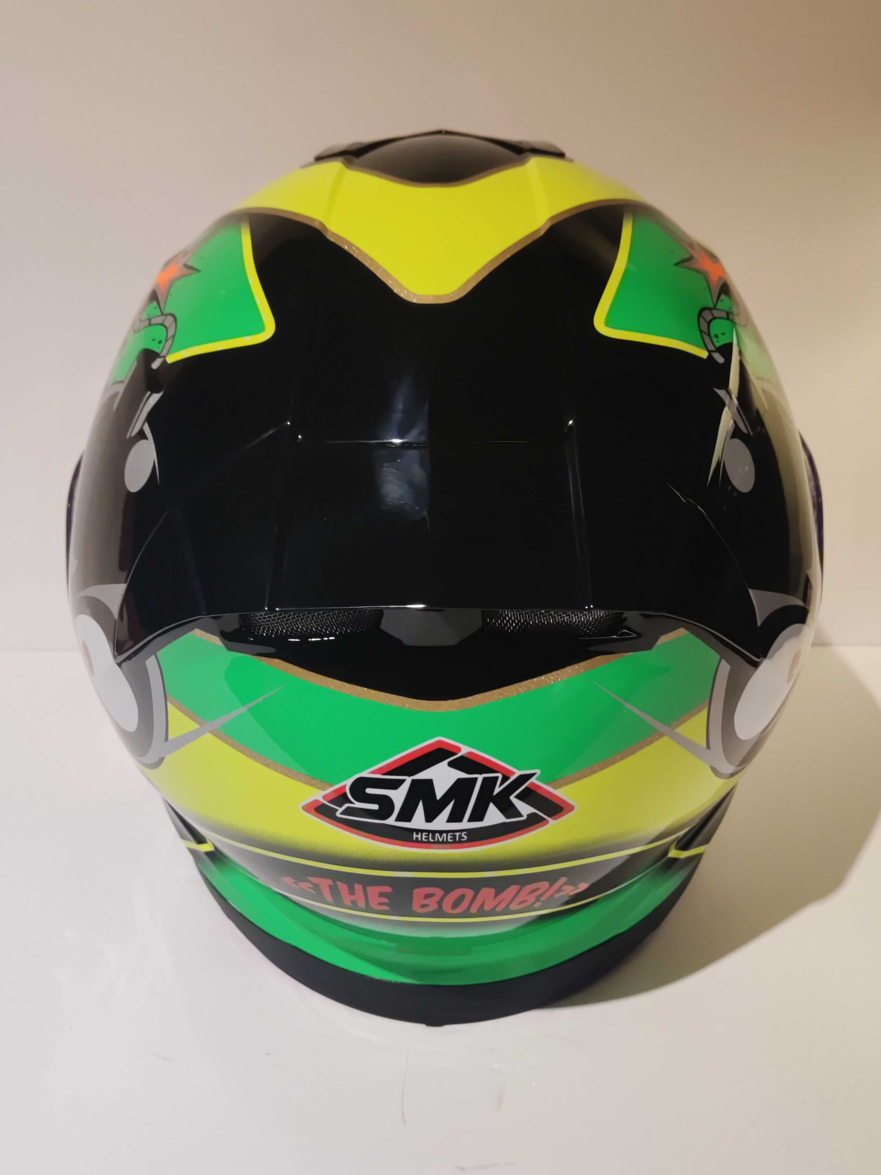 Capacete SMK integral mota scooter novo