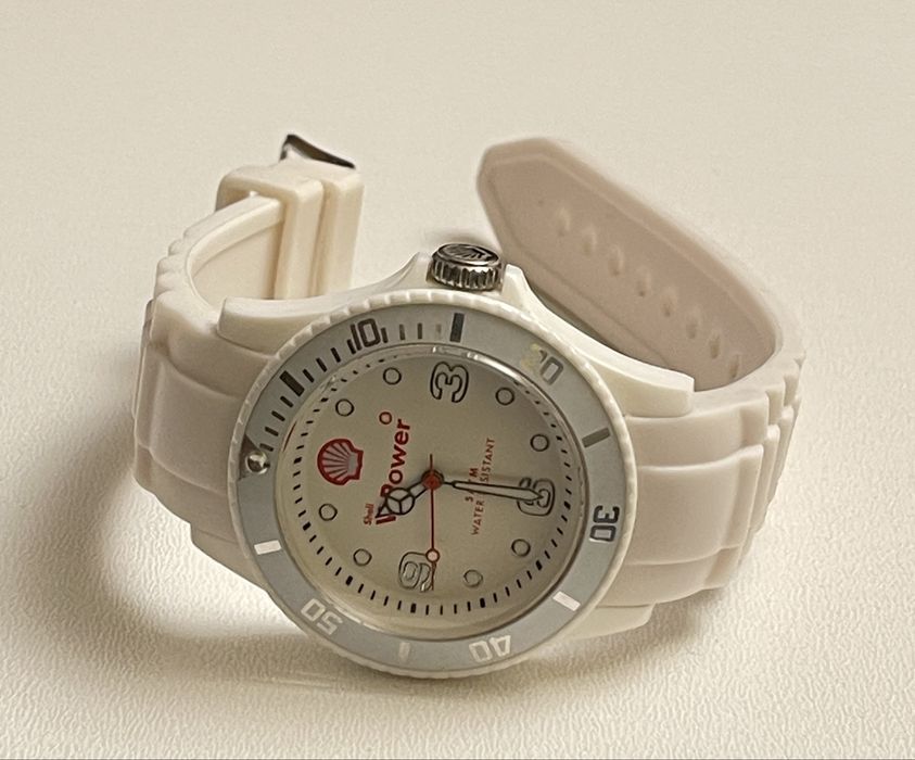 Zegarek kolekcjonerski biały Shell V-power