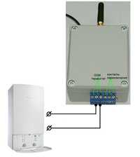 В любой электро газовый котел GSM управление котел и бензогенератором