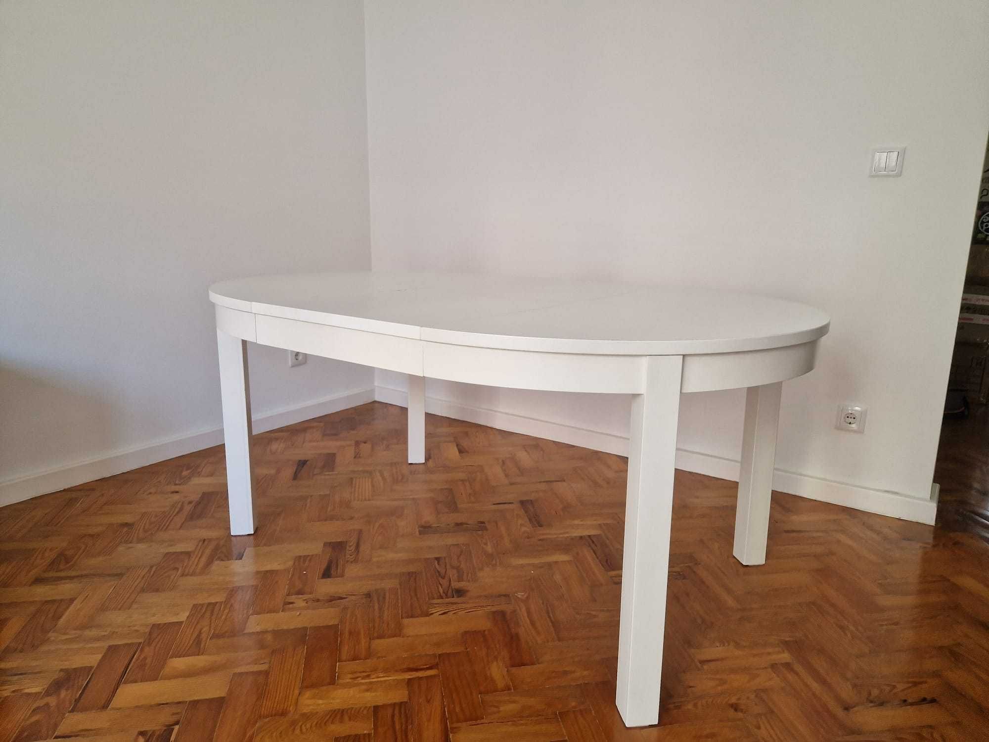 Mesa de jantar extensível IKEA branco 4 a 6 Lugares - Excelente estado