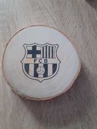 Fc Barcelona. Plaster drewna dekoracyjny ozdobny