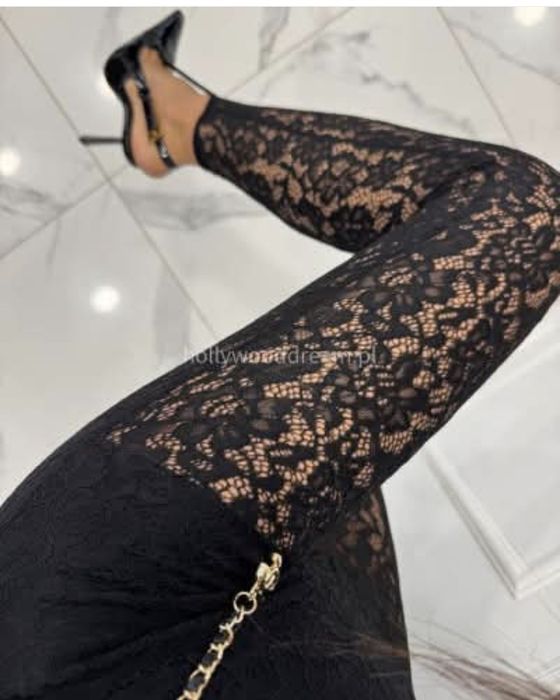 Nowe Legginsy koronką paluszka hollywood dream uni