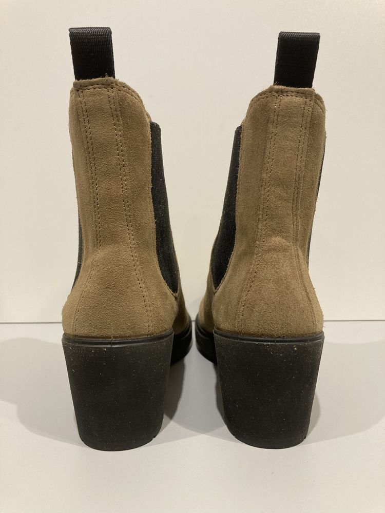 Buty botki damskie Ecco r roz rozm 39 1/2 39,5 Metropole Zurich Camel