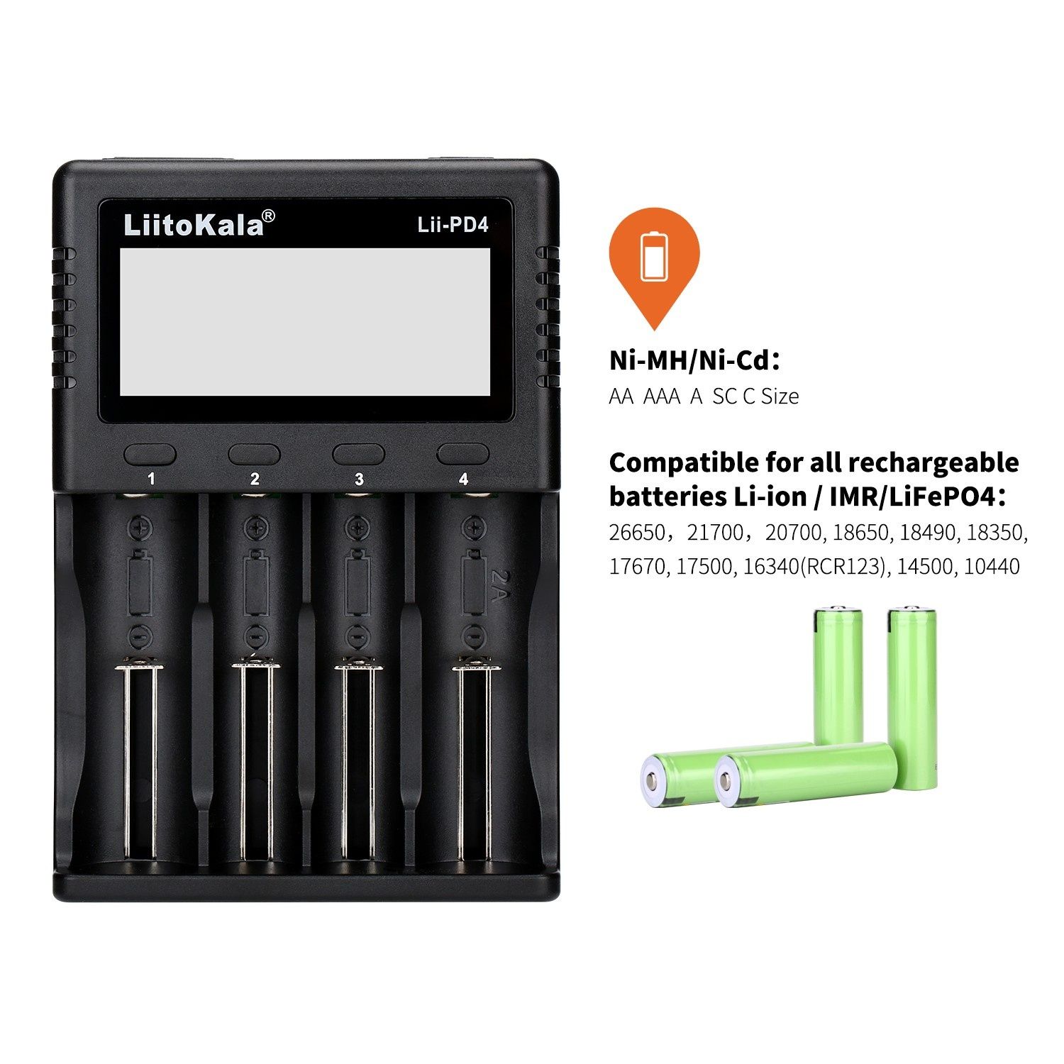 LiitoKala Lii-PD4 универсальное зарядное устройство