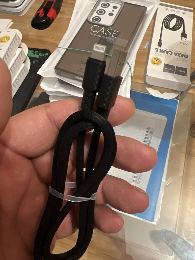 Kabel USB - do iPhone lightning 2,4A nylonowy