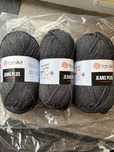 YarnArt Jeans Plus 28 Графіт, Пряжа Джинс Плюс, кручена рафія