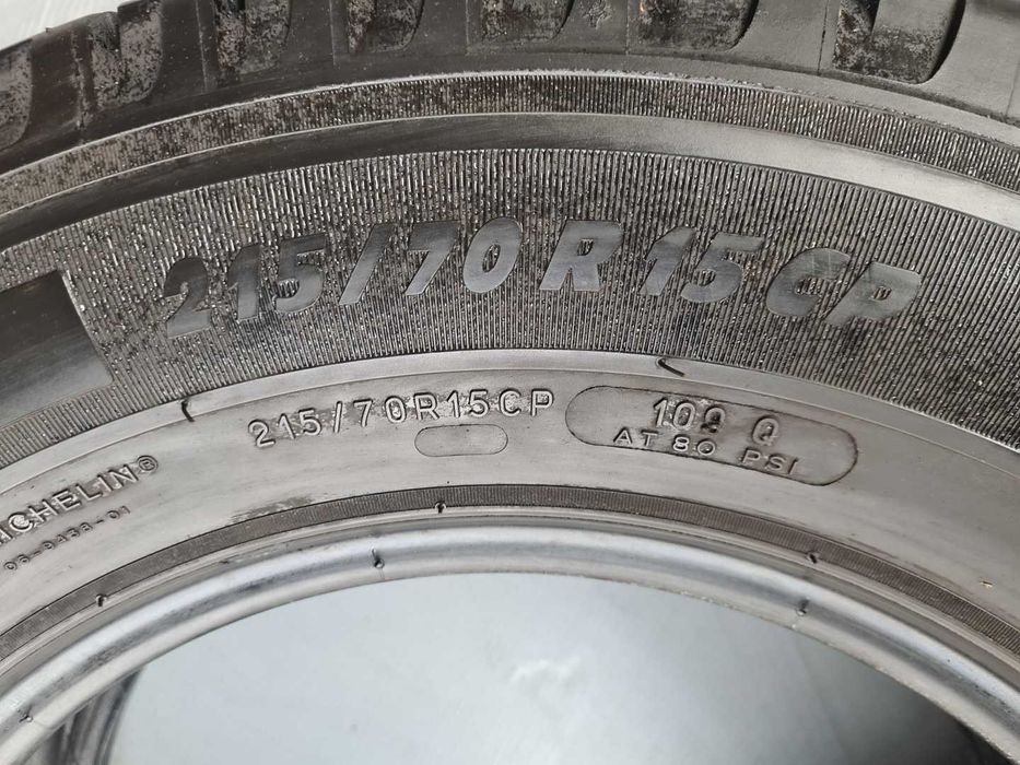 4x MICHELIN AGILIS CAMPING 215/70/15CP 109Q 2x8,5mm 2x7mm 2018 Lato