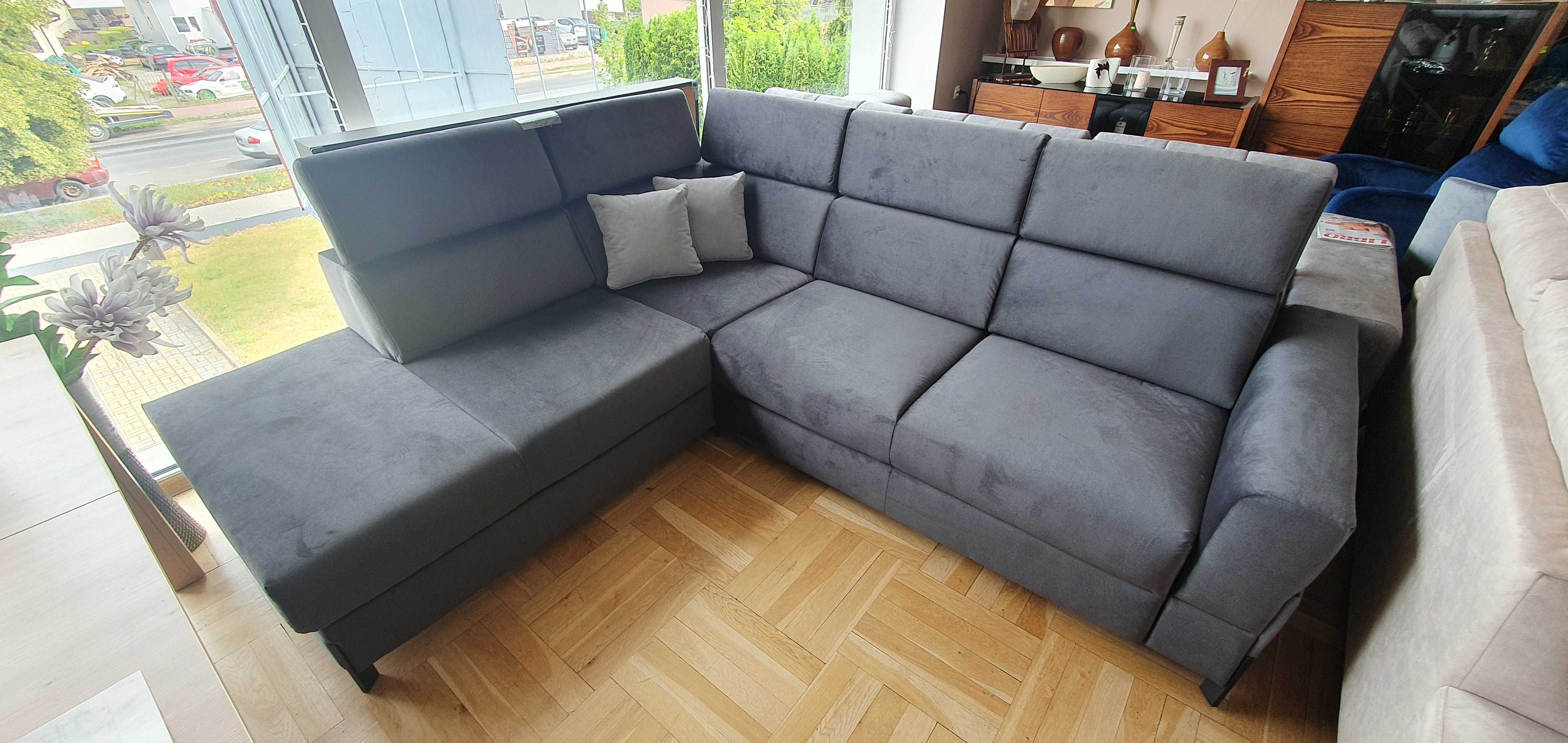 Narożnik 260x225 z zagłówkami i spaniem ULISES Tabou