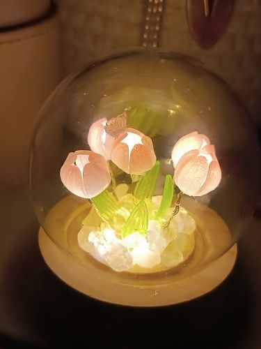 Mini tulipan lampka nocna do złożenia