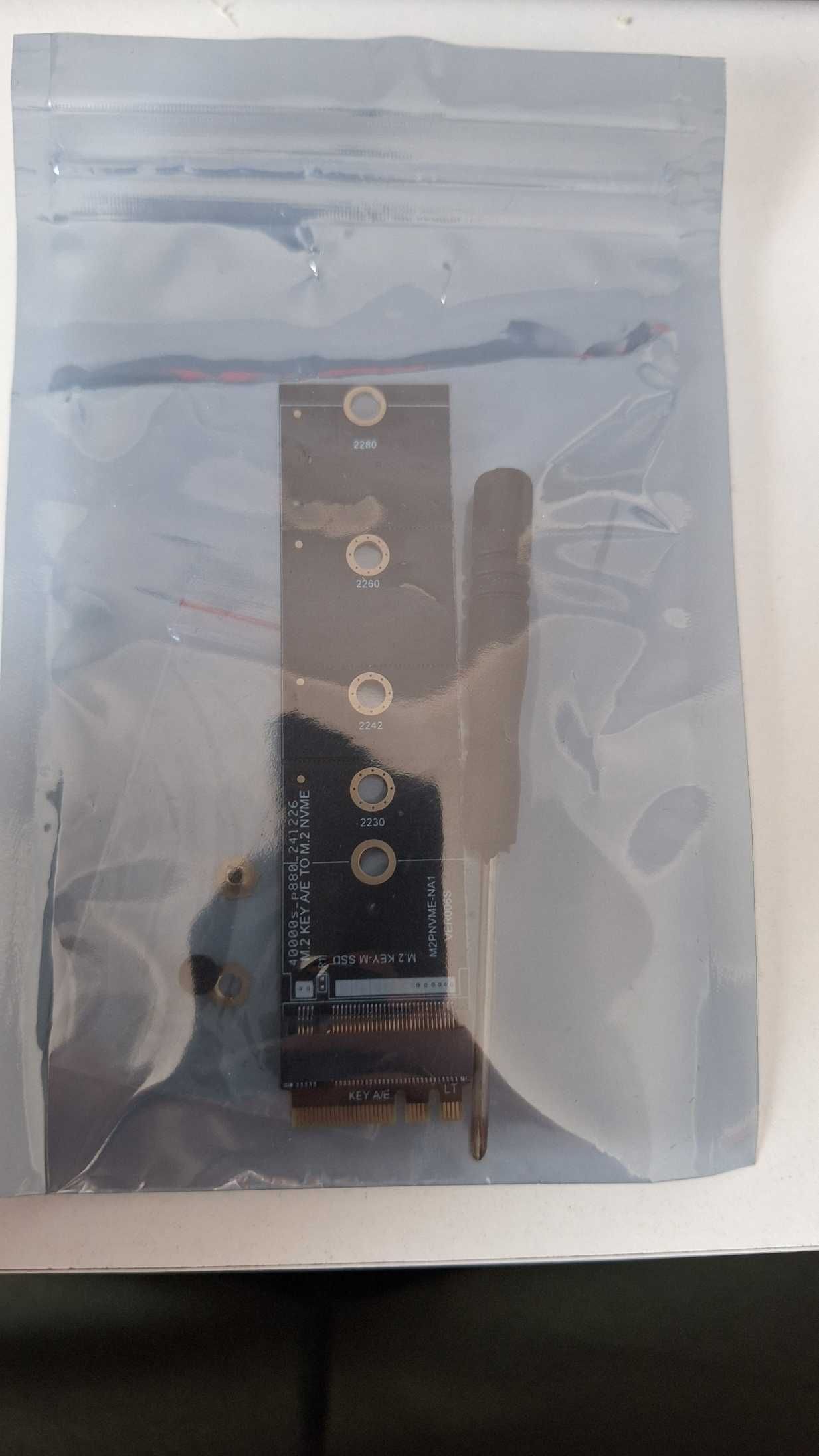 Перехідник M.2 KEY A-E → M.2 NVME SSD (2230–2280)