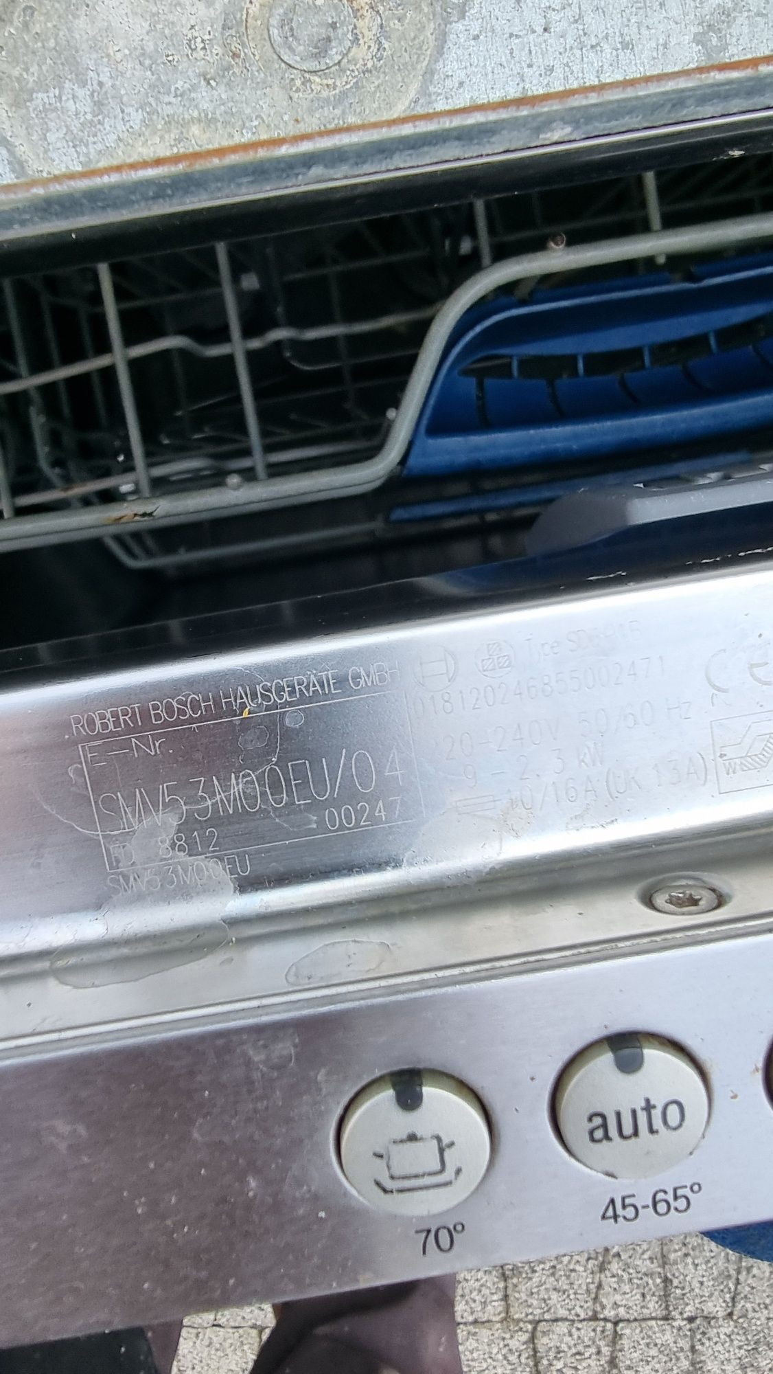 Zmywarka bosch wszystkie części smv53m00eu /04