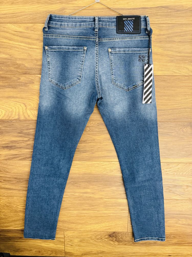 Off White spodnie jeansowe męskie