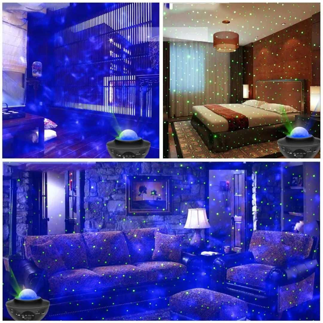 Projetor de Luz Led em forma de Disco
