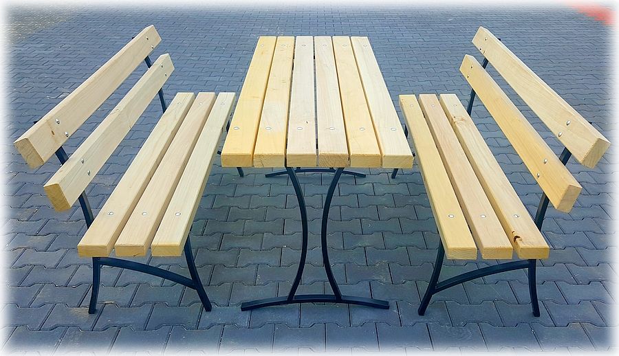 Nogi do ławki ławeczki, stolika ogrodowego - kpl proszek