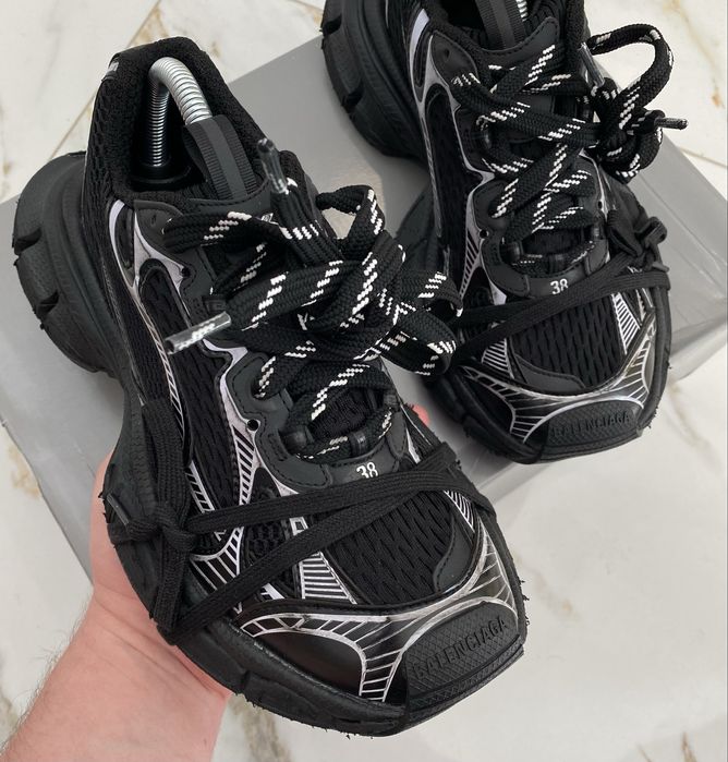 Balenciaga 3XL 38 NEW original women balance black on баленсиага off