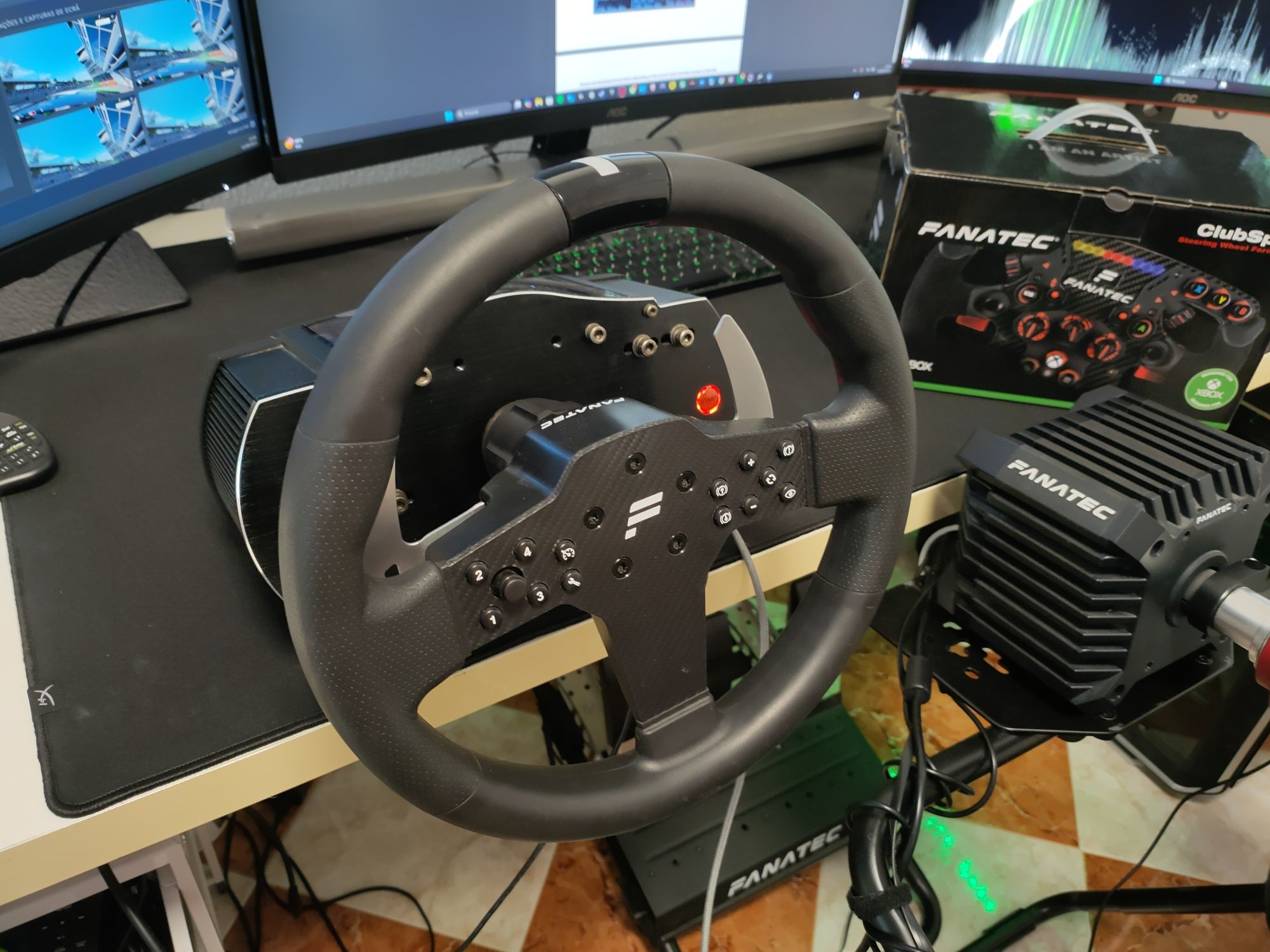 Volante e base Fanatec ClubSport Wheel Base V2