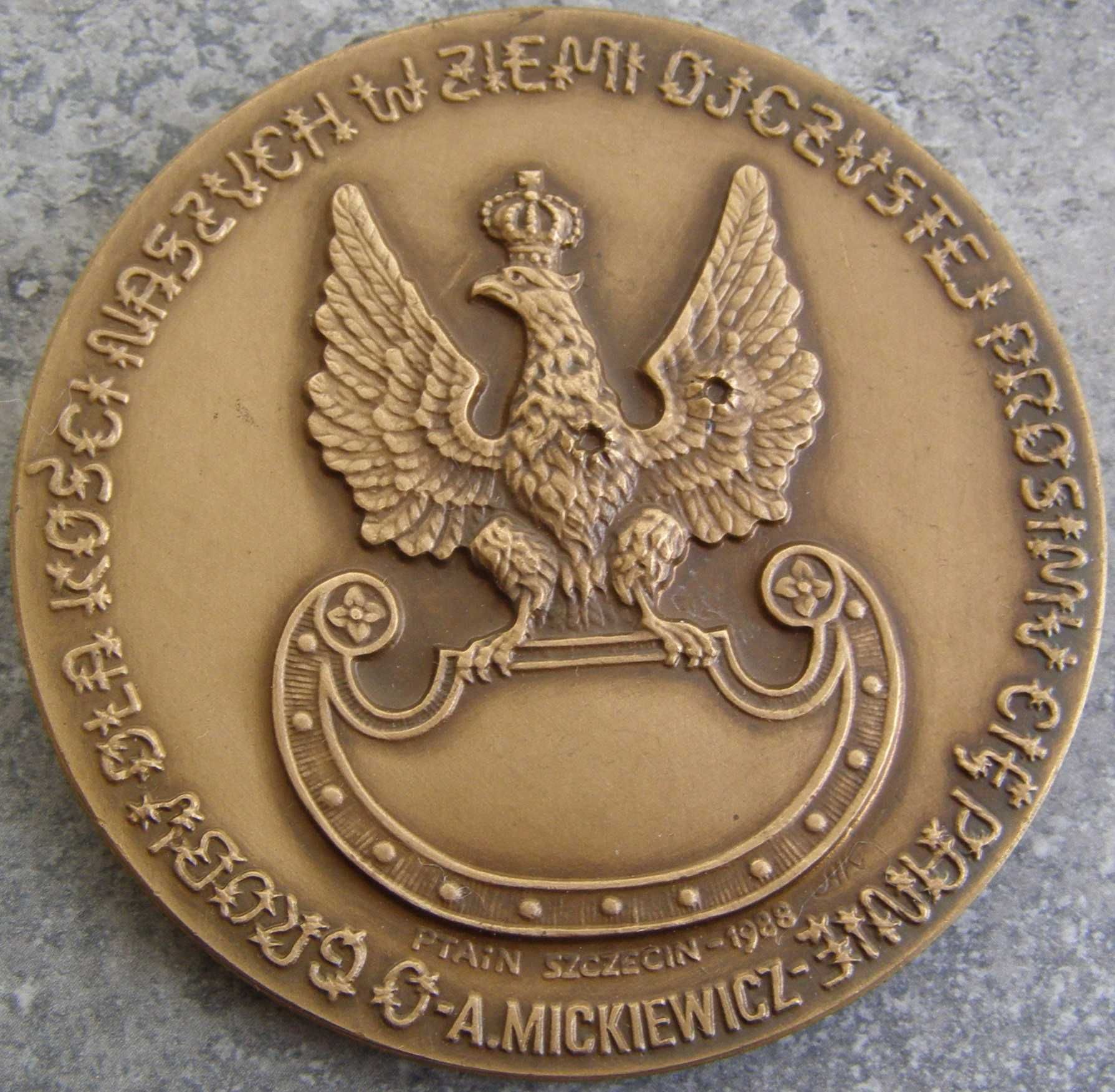 Medal " Katyń" śr . 7 cm