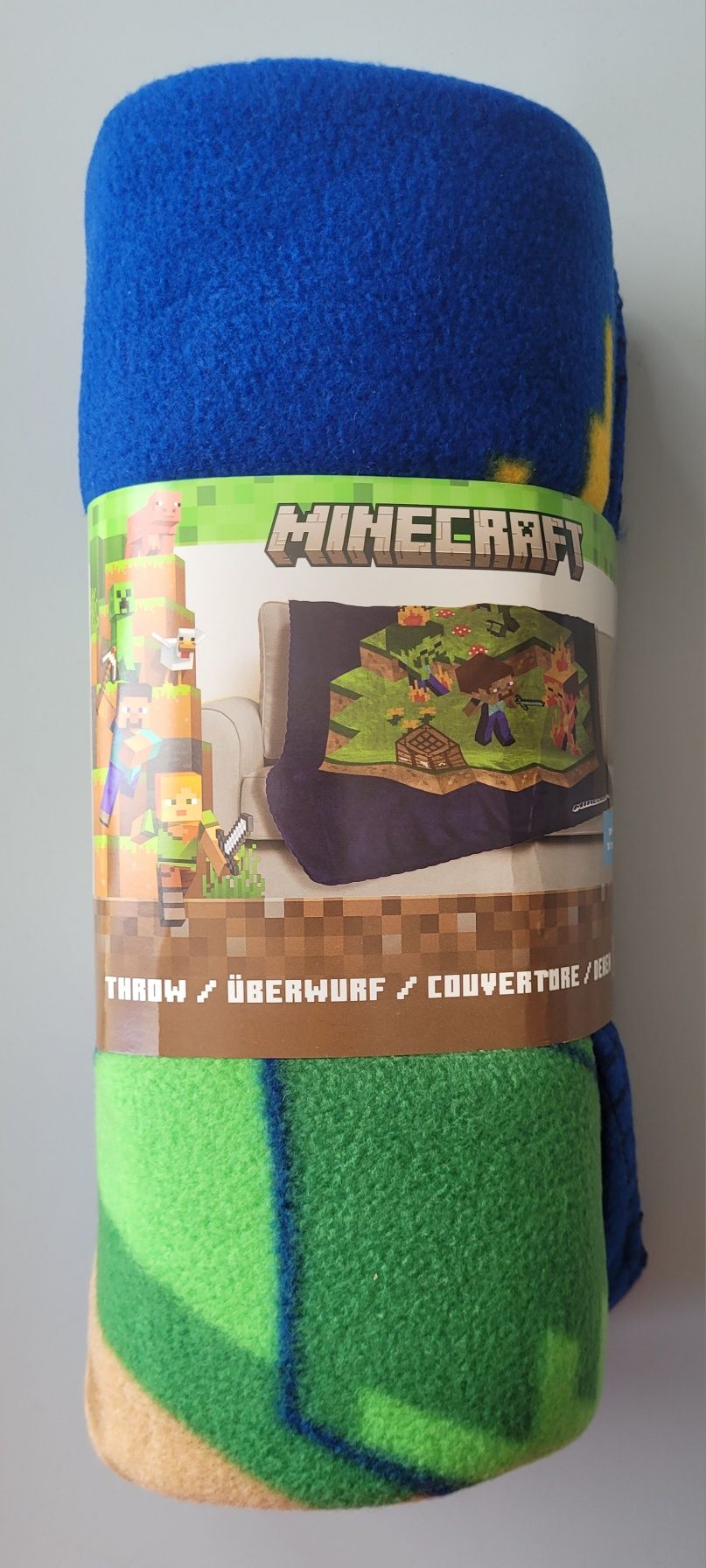 kocyk polarowy minecraft creeper 140x100 koc minecraft