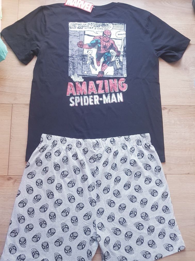 Nowa bawełniana piżama męska marki Marvel Spider-man rozmiar 2XL