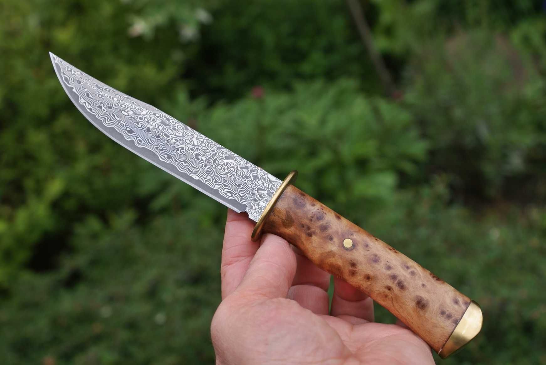 Nóż myśliwski damast stal damasceńska VG 10 Thuja marokańska