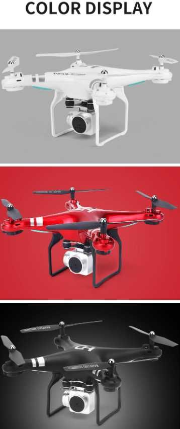 NOVO RC Drone X-52 com câmera, vídeo em tempo real, Wifi,com 2 bateria