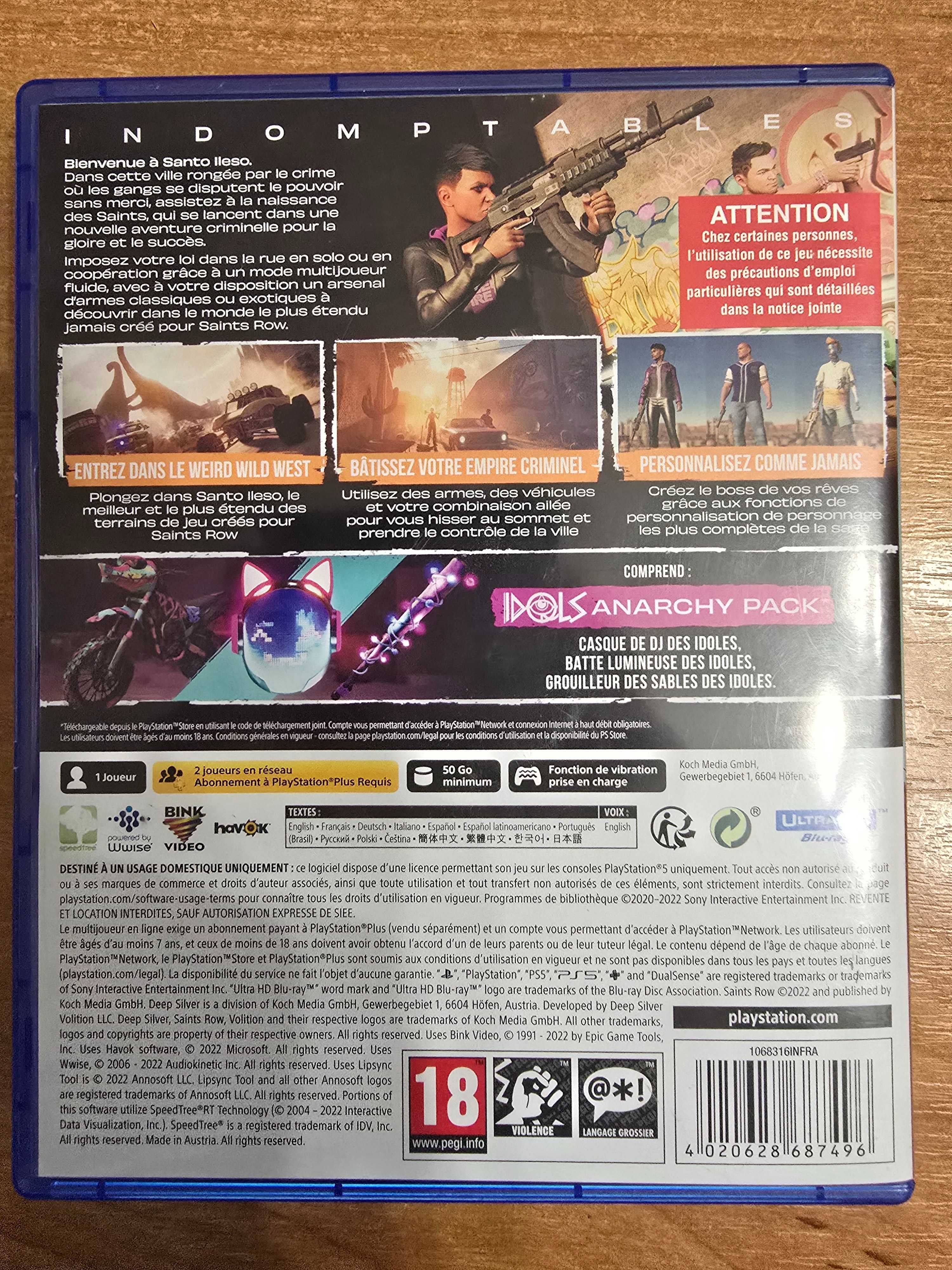 SaintsRow Day One Edition PS4