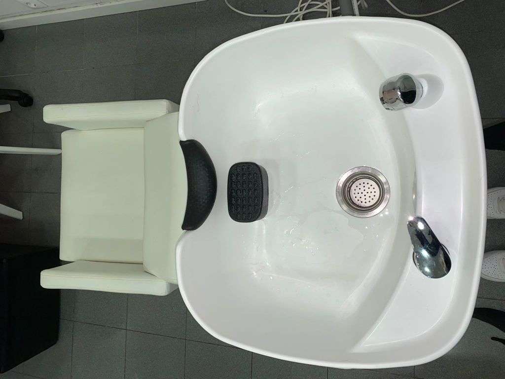 Rampa lavagem de cabeleireiro
