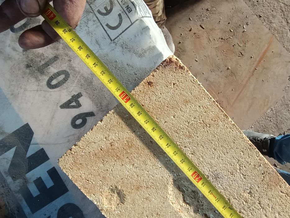 Cegła szamotkowa 45x13x7,5 / 30x15x6/7 cm