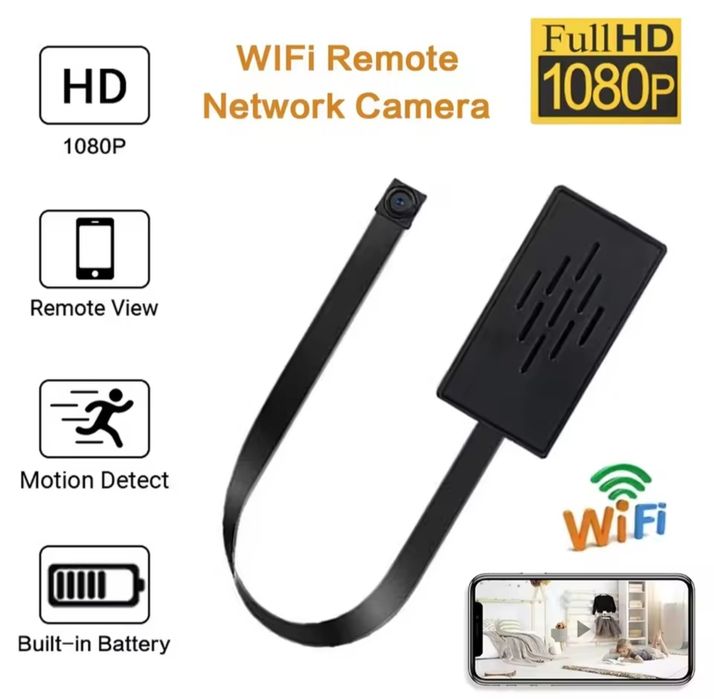 Камера пуговица WIFI з набором гудзиків. Акумулятор, датчик руху