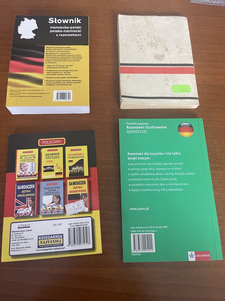 Rozmówki niemieckie - 4 książeczki