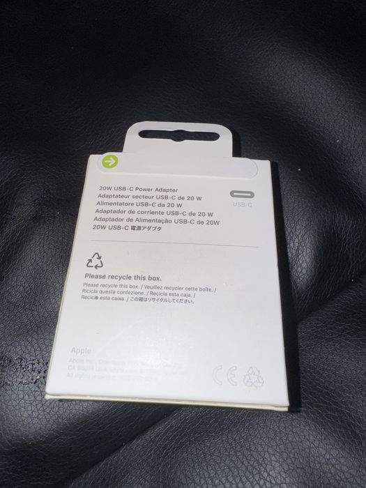 Блок переходник Type-C адаптер 20W Apple