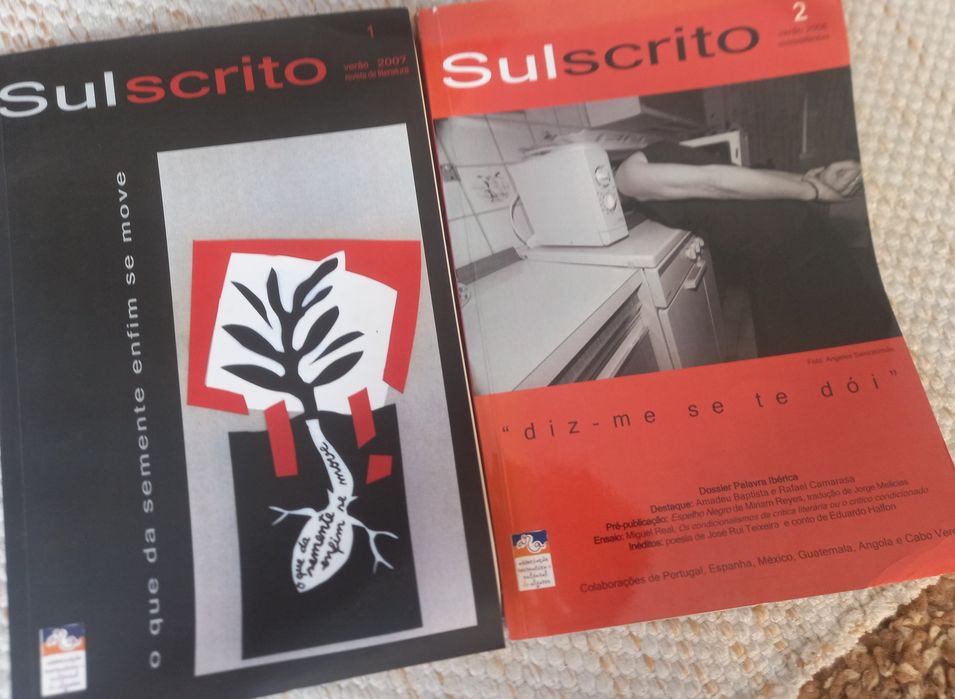 Duas revistas Sulscrito poesia portuguesa
