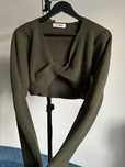 Krótki sweter przekładany przeplatany bluzka r.uni m-xl 4th & Reckless
