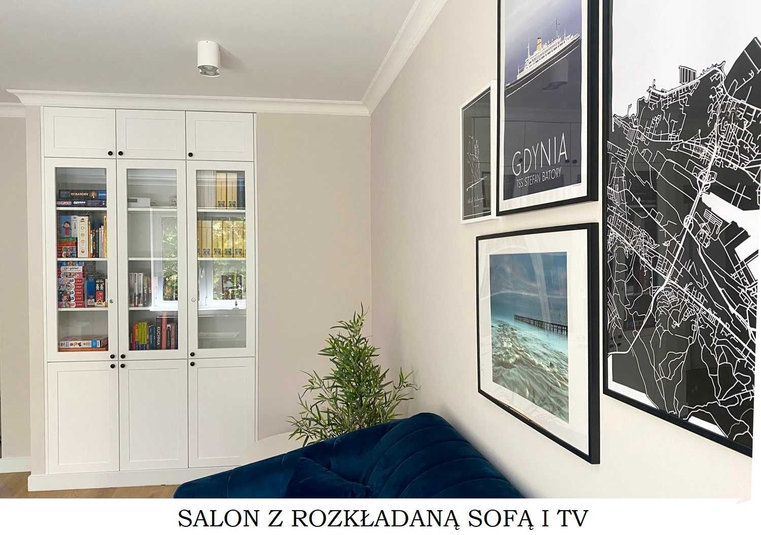 Gdynia apartament nad morzem, 3 pokoje przy bulwarze, wolne terminy.
