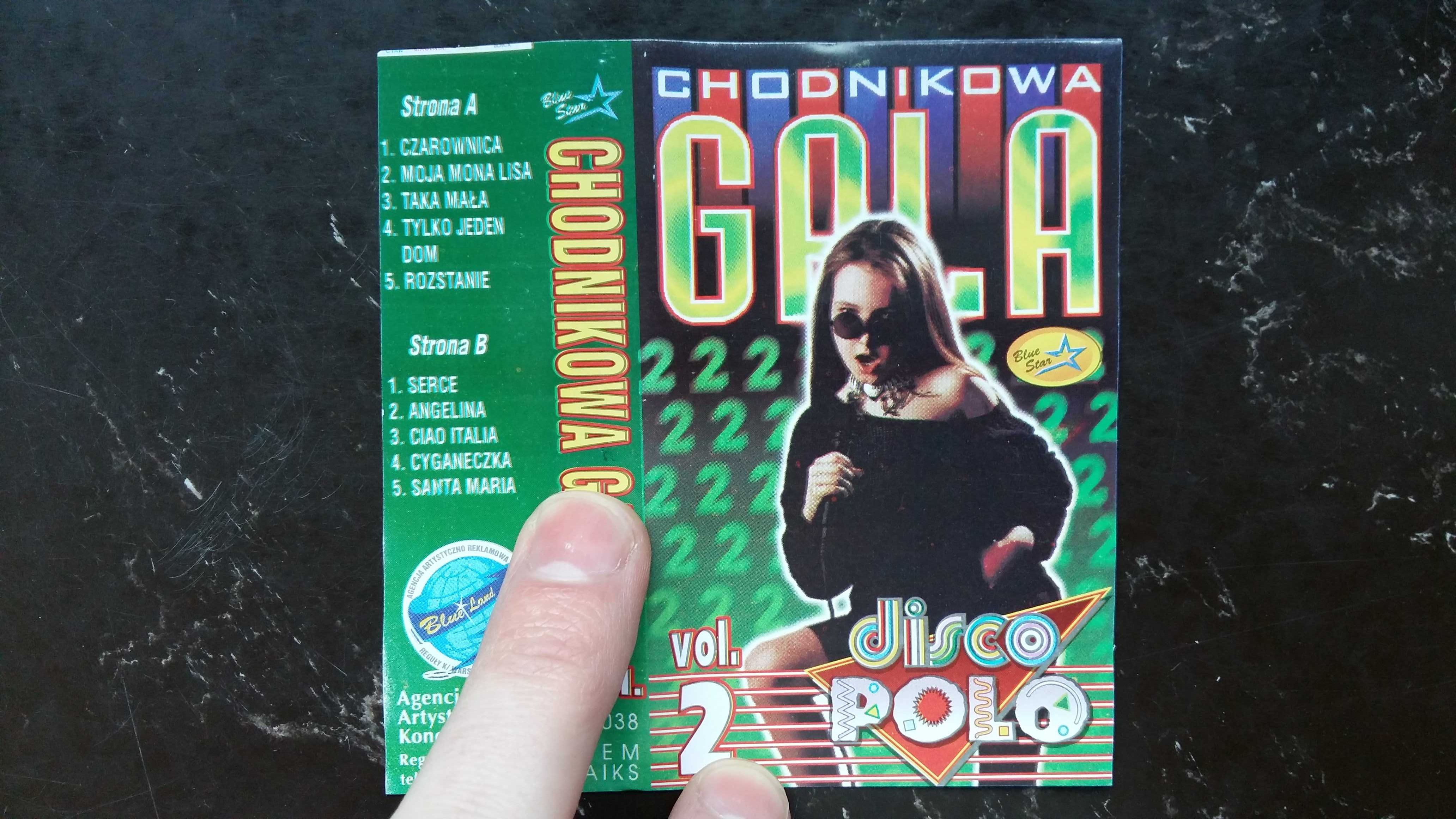 Kaseta magnetofonowa Chodnikowa gala Disco Polo Vol.2 ,Wyd. Blue Star