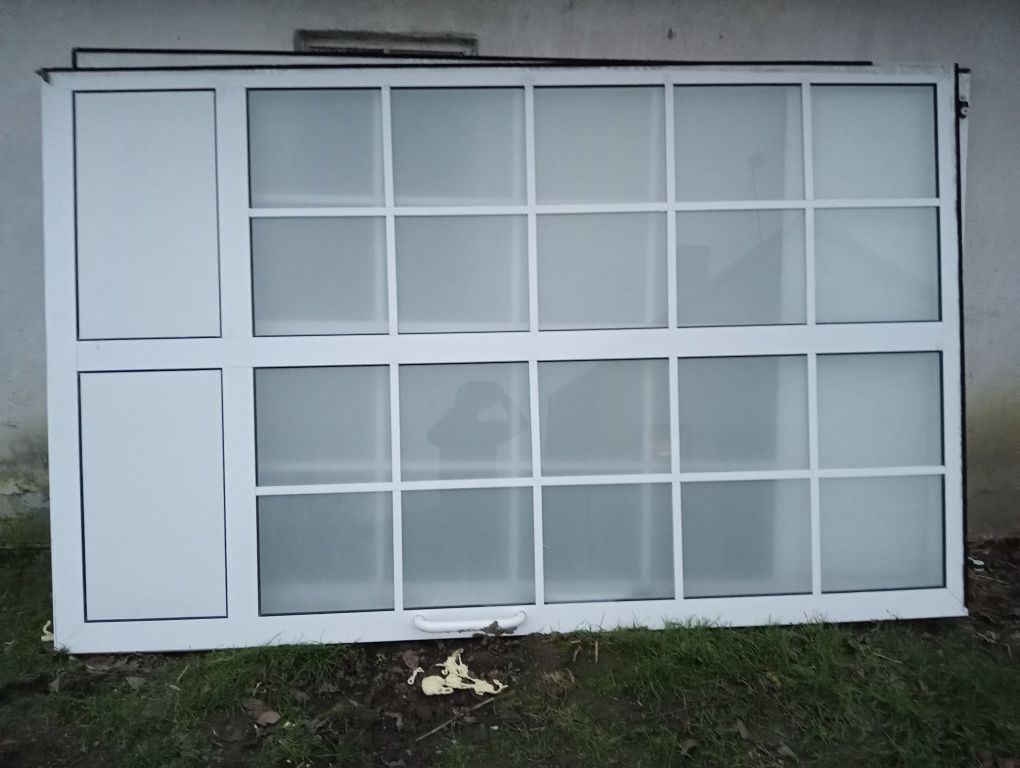 Drzwi przesuwne  aluminiowe  do wiaty garażu280*340