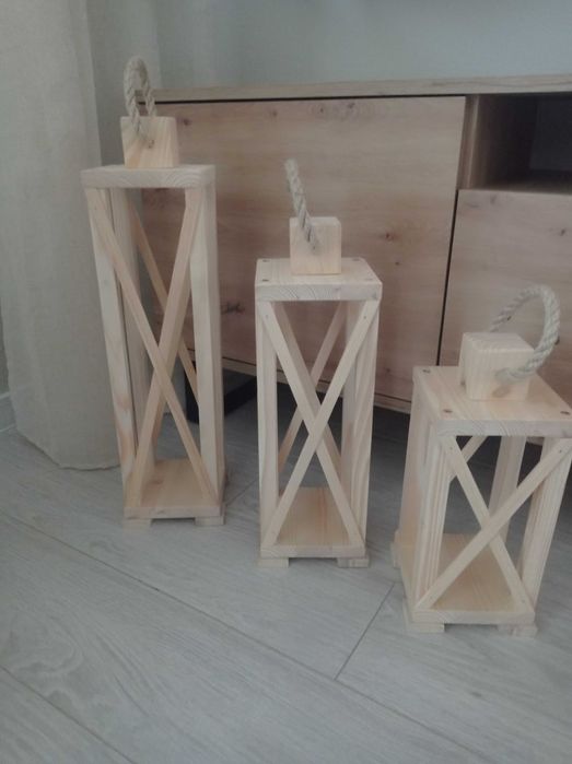 Lampiony drewniane na zamówienie