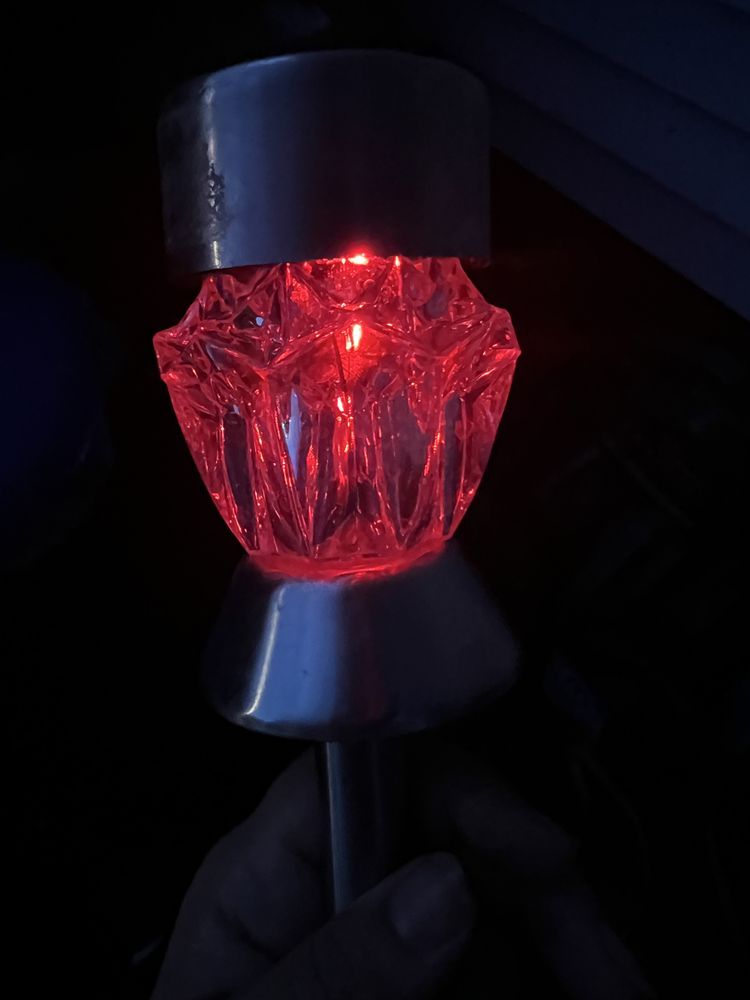 Lampka solar multikolor diament