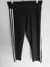 Damskie legginsy sportowe 3/4 Adidas Climalite - czarne, rozmiar M