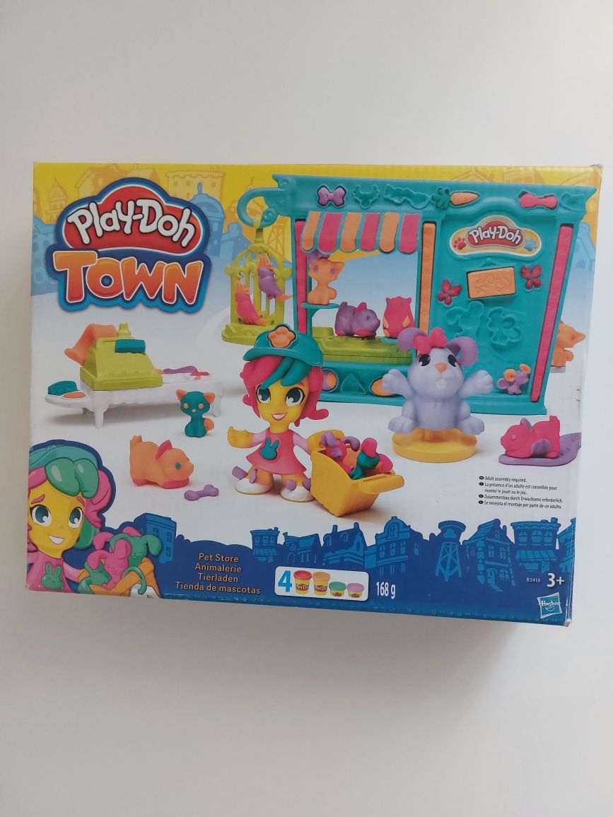 Play Doh Town, zestaw kreatywny Sklepik ze zwierzętami