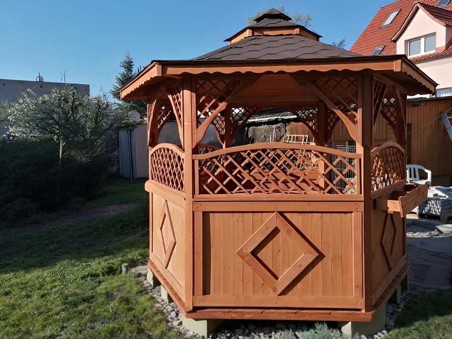 Altanka 27 3,2m Ozdobna | Gont, Impregnacja, Meble, Podłoga |PRODUCENT