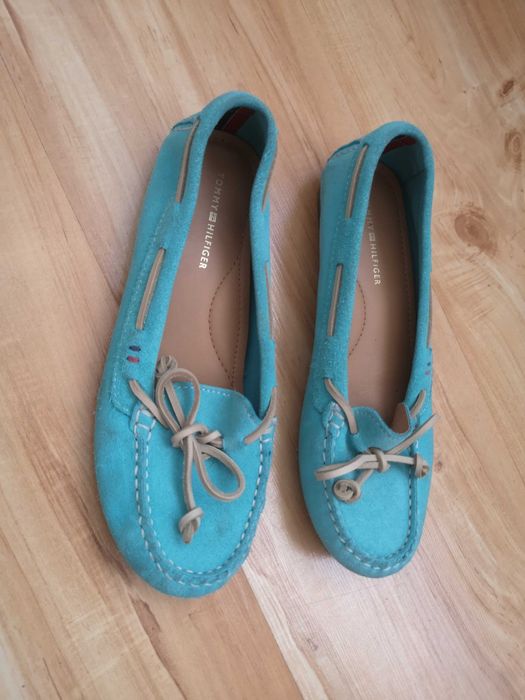 Tommy Hilfiger damskie zamszowe mokasyny rozm 36