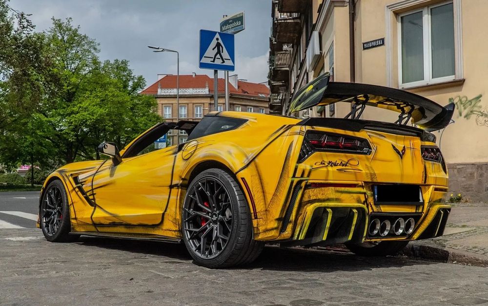 Chevrolet Corvette C7 / Manual / Malowanie / Cartoon Style / Kierownica F1 / Aventador