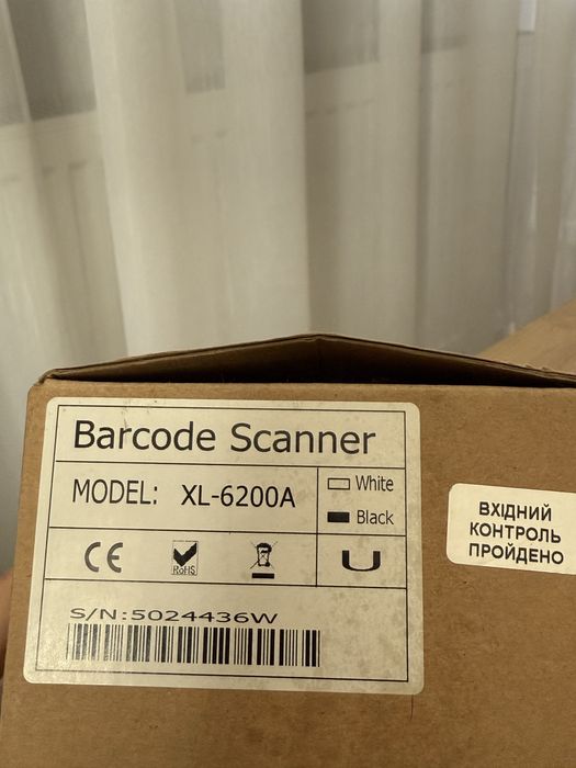 Сканер штрих-кодів Barcode Scaner XL-6200A новий