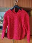 Czerwony sweter damski