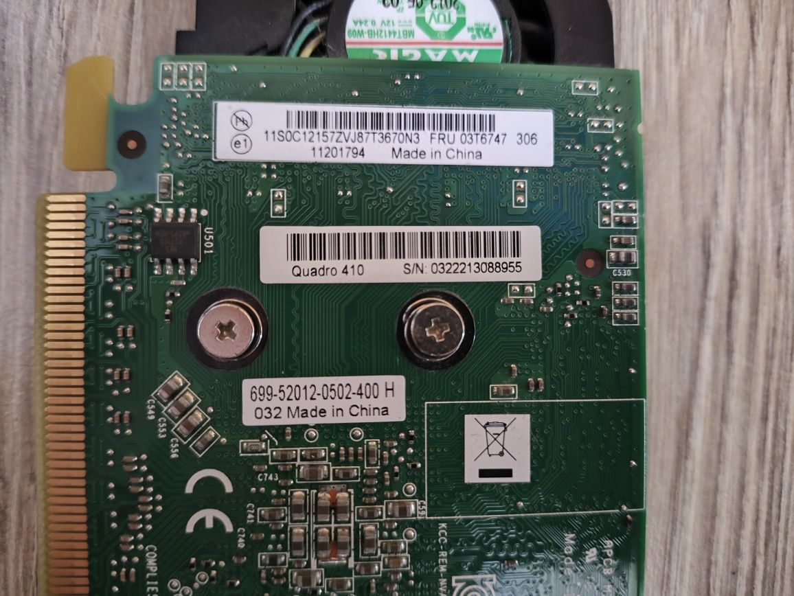 nVidia quadro 410 512MB LPF stan nieznany.