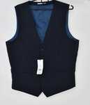 Burton London slim fit kamizelka garniturowa M granat w paski